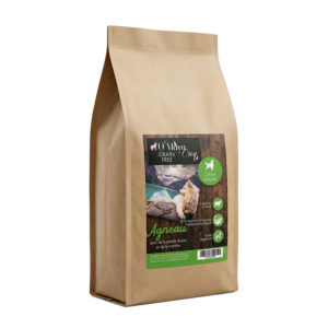 Croquette Chien Gamme Nutrition naturelle sans céréale Agneau patate douce O'Maya Croq
