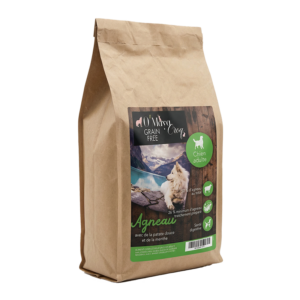 Croquette Chien Gamme Nutrition naturelle sans céréale Agneau patate douce O'Maya Croq