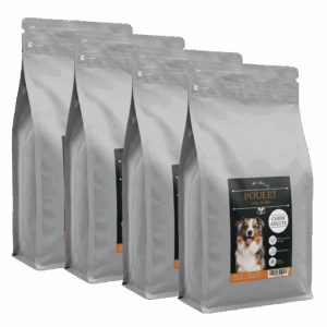 Croquette Chien Gamme Équilibre Naturel peu de céréale poulet riz O'Maya Croq lot promo