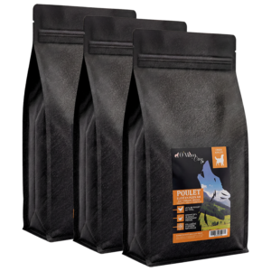 Croquette Chien Gamme Excellence sans céréale poulet gingembre grenade O'Maya Croq lot frais de port offerts