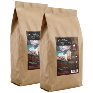 Croquette Chien Gamme Nutrition naturelle sans céréale bœuf angus patate douce O'Maya Croq lot promo