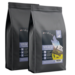 Croquette Chien Gamme Excellence sans céréale petite race dinde O'Maya Croq lot promo