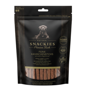 Friandise chien Snackies 100% viande séchée Bâtonnet de Lapin O'Maya Croq