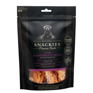 Friandise chien Snackies 100% viande séchée filet de poulet O'Maya Croq